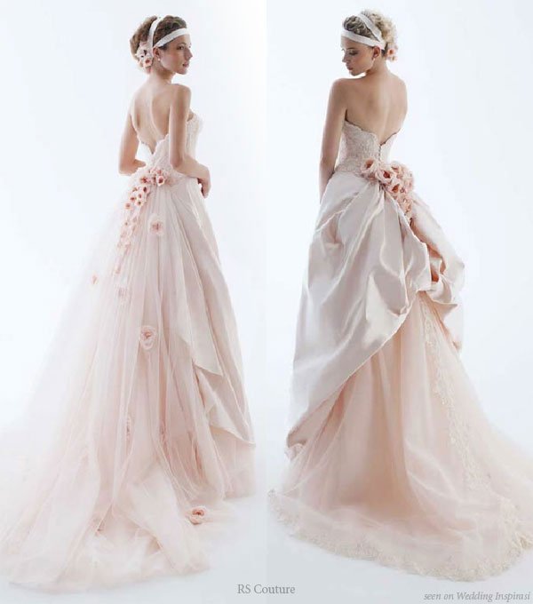 robe de mariée romantique et elegante avec fleurs de cerisier